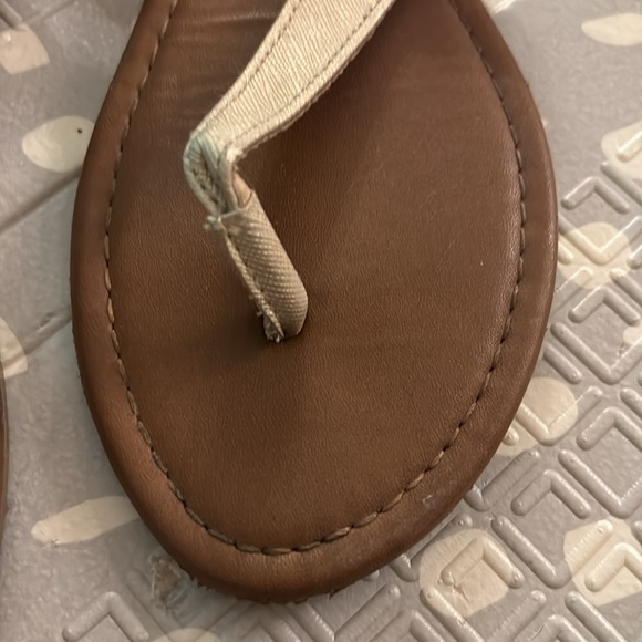 Gold Thong Sandals - Picture 2 of 5